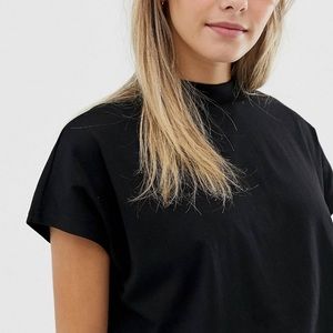 High neck t-shirt
